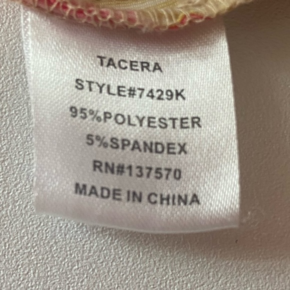 TACERA Maxi Dress XL Chevron Orange/yellow/teal/brown Spaghetti Straps w/tie - Picture 6 of 9